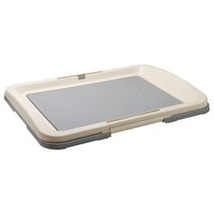 ZooOne туалет для собак под пеленку, серый 63х48х6 см