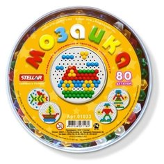 Мозаика круглая, диаметр 13 мм, 80 шт Стеллар
