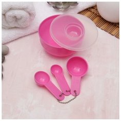 Набор косметический для масок, 4 предмета, цвет микс Queen Fair