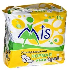 Прокладки "Mis" Ультратонкие, Normal Dry, 10 шт