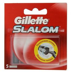 Сменные кассеты Slalom, 2 лезвия, 5 шт Gillette