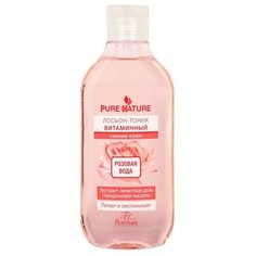 Лосьон- тоник Floresan Pure Nature "Витаминный. Розовая вода" для сияния кожи, 300 мл