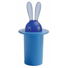 Alessi Футляр для зубочисток 7,5х14х7,5 см синий Magic Bunny Alessi