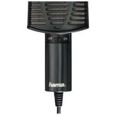 Микрофон проводной Hama 00139906 2м черный
