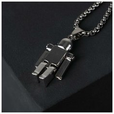 Кулон "Помпеи" милый робот, цвет серебро, 70 см Queen Fair