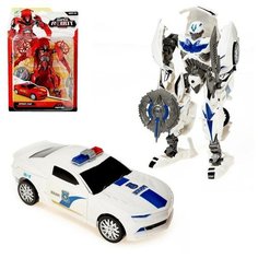 Робот «Полицейский», трансформируется, цвет белый Shunqirun