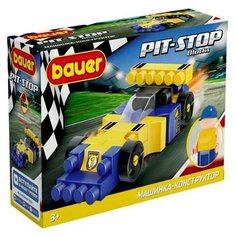 Конструктор «Гоночная машина. Pit Stop», цвет: синий, жёлтый Бауэр