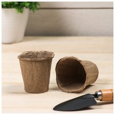 Торфяной горшок, 100 мл, 6 × 6 см, набор 20 шт «Умный город Greengo