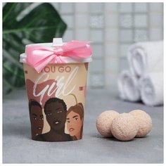 Бомбочка для ванн в картонном стакане You go Beauty Fox