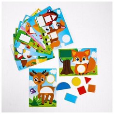 Мозаика с шаблонами «Животные мира Школа талантов