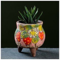 Кашпо фигурное "Клубника"на ножках круглое, 10*7*7см Take It Easy