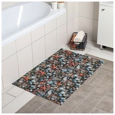Коврик для ванной комнаты «Ассорти», 65×100 см, цвет микс Вилина