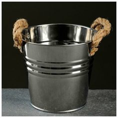 Кашпо металлическое "Ведерко" высокое13*9,5*12см Take It Easy