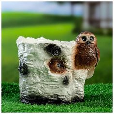 Фигурное кашпо "Береза с совамии Хорошие сувениры