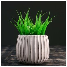 Кашпо керамическое сферическое белое 11*11,5см Take It Easy