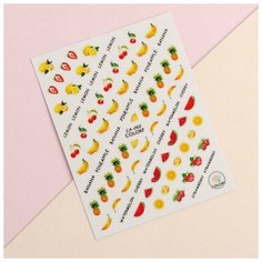 Наклейки для ногтей «Фруктовое ассорти Queen Fair