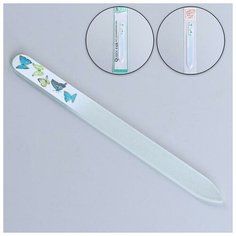 Пилка стеклянная для ногтей «Бабочки», 14 см Queen Fair