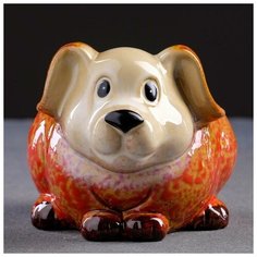 Кашпо керамическое "Собака Take It Easy