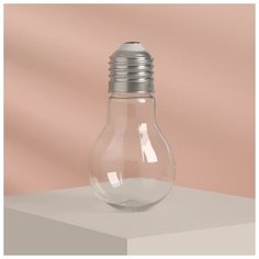 Бутылочка для хранения «Лампочка», 80 мл, цвет серебряный Onlitop