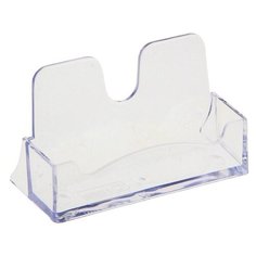 Подставка для визиток, прозрачная Стамм