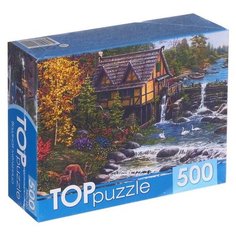Пазлы «Водяная мельница», 500 элементов Рыжий кот