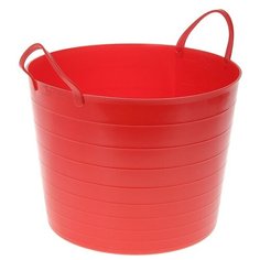 Корзина для белья мягкая, 27 л, 37,5×37,5×30 см, цвет красный Idea (М Пластика)