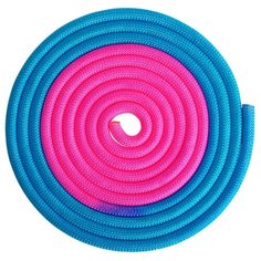 Скакалка гимнастическая утяжелённая, двухцветная, 3 м, 165 г, цвет голубой/розовый Grace Dance