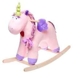 Качалка музыкальная «Единорог Эльза», цвет розовый Тутси