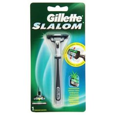 Бритвенный станок Gillette Slalom + 1 сменная касcета, 2 лезвия