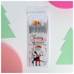 Набор кистей для маникюра и педикюра Meowy Catmas, 15 штук Beauty Fox