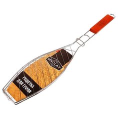 Решётка- гриль для рыбы, 30 х 12 х 57 см, Lux, узкая Maclay