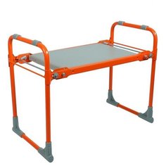 Скамейка- перевёртыш садовая складная 56х30х42,5 см, оранжевая, максимальная нагрузка 100 кг Nika