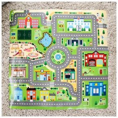Коврик развивающий «Город», в рулоне, 92х92х0,3 см ЯиГрушка
