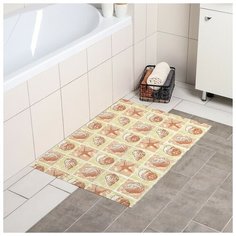 Коврик для ванной комнаты «Ассорти», 65×90 см, ПВХ, цвет микс Вилина