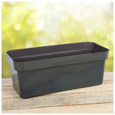 Ящик балконный для цветов «Эко», 40 см, цвет темный гранит Darel Plastic