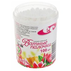 Ватные палочки "Емельянъ Савостинъ", стакан, 100 шт.