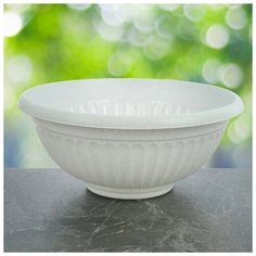 Кашпо- миска «Ливия», 13 л, цвет мраморный Idea (М Пластика)