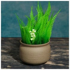 Кашпо фигурное "Горшочек", бежевое 8,5*8,5*6,5см Take It Easy