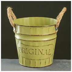 Кашпо- ведерко "Оригинальное" цвет микс, 13*13*12 см Take It Easy