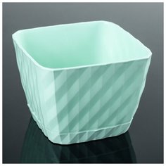 Кашпо «Классика», 1 л, цвет мятный Сибполимер