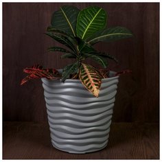 Кашпо «Дюна», 8,5 л, цвет серый Idea (М Пластика)