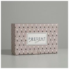 Коробка сборная Present, 22 × 15 × 10 см Дарите счастье