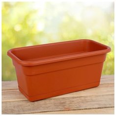 Ящик балконный для цветов, 40 см, цвет терракотовый Darel Plastic