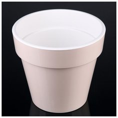 Кашпо для цветов со вставкой «Порто», 6 л, цвет жемчужный Plast Avenue