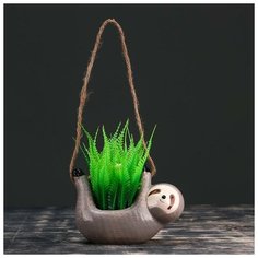 Кашпо подвесное "Ленивец" микс 15*11см Take It Easy