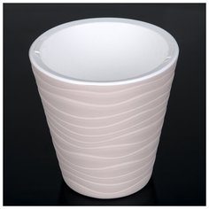 Кашпо со вставкой «Валенсия», 2 л, цвет жемчуг Plast Avenue