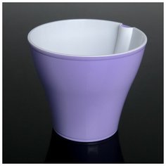 Кашпо со вставкой «Афина», 1 л, цвет сиреневый Plast Avenue