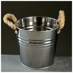 Кашпо металлическое "Ведерко" высокое15*11,5*14см Take It Easy