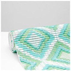 Коврик для ванной комнаты «Этно», 0,65×2 м, цвет зелёный Вилина