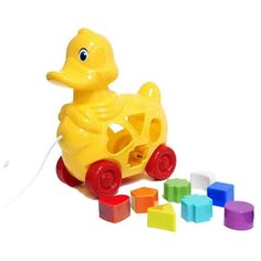 Каталка- сортер «Утка», на верёвке Green Plast